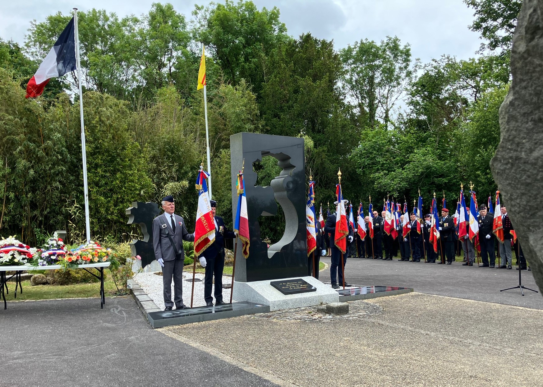 Mémorial Indochine et Corée_drapeau SMLH29N